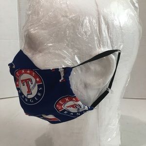 Texas rangers cotton facemask, rangers face shield